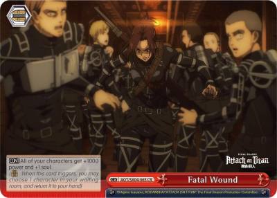 Fatal Wound AOT/SX04-065 CR Attack On Titan: Final Season Card