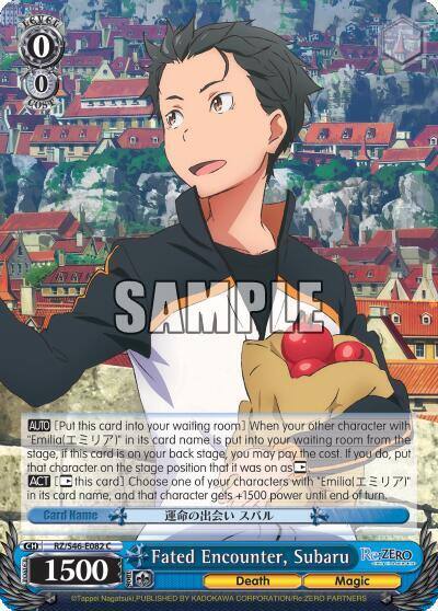 Fated Encounter Subaru RZ/S46-E082 C Re:ZERO Card