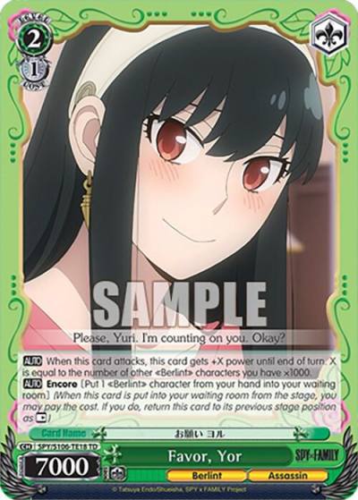 Favor Yor SPY/S106-TE18 TD SPY x FAMILY Card