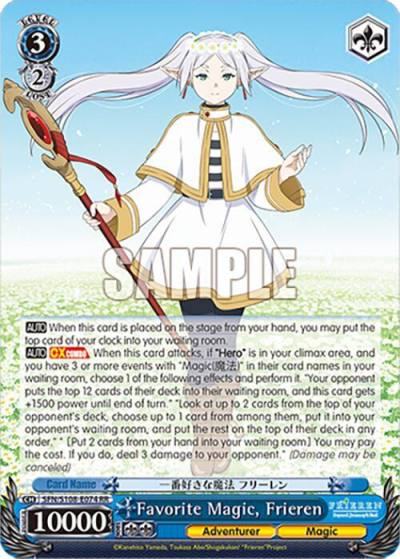 Favorite Magic Frieren SFN/S108-E074 RR Frieren: Beyond Journey’s End Card