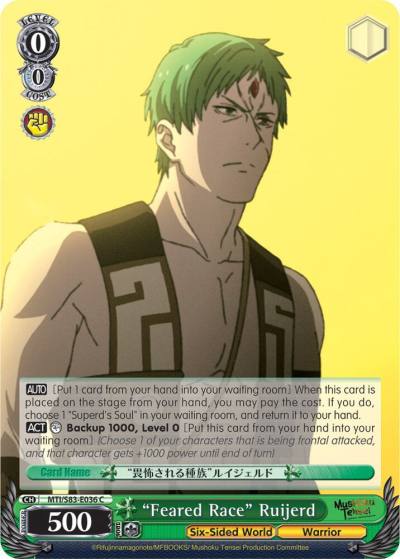 Feared Race Ruijerd MTI/S83-E036 C Mushoku Tensei: Jobless Reincarnation Card