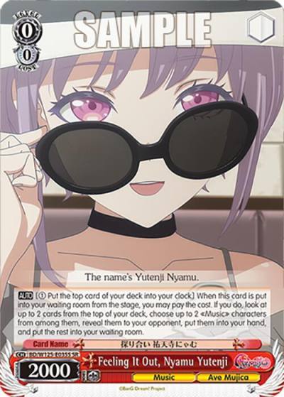 Feeling It Out Nyamu Yutenji BD/W125-E035 R MyGO!!!!! x Ave Mujica Card