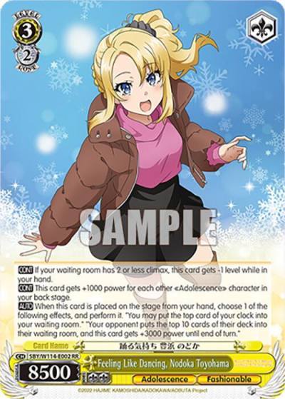 Feeling Like Dancing Nodoka Toyohama SBY/W114-E002 RR Rascal Does Not Dream Series Card