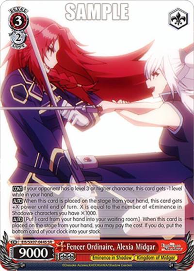 Fencer Ordinaire Alexia Midgar SR EIS/SX07-044S The Eminence in Shadow Card