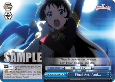 Final Act And RSL/S98-E098 CR Revue Starlight The Movie Card