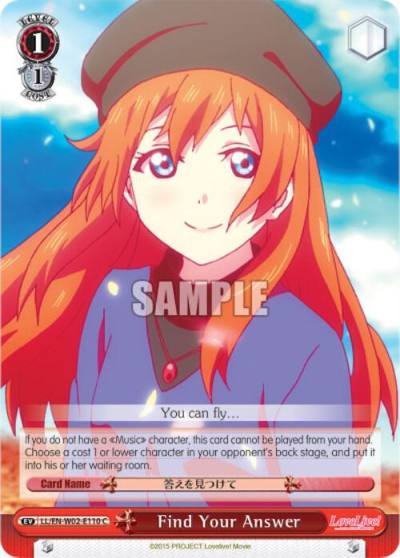 Find Your Answer LL/EN-W02-E110 C Love Live! DX Vol.2 Card
