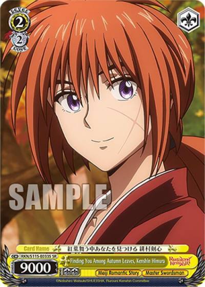 Finding You Among Autumn Leaves Kenshin Himura SR RKN/S115-E033S SR Rurouni Kenshin Card