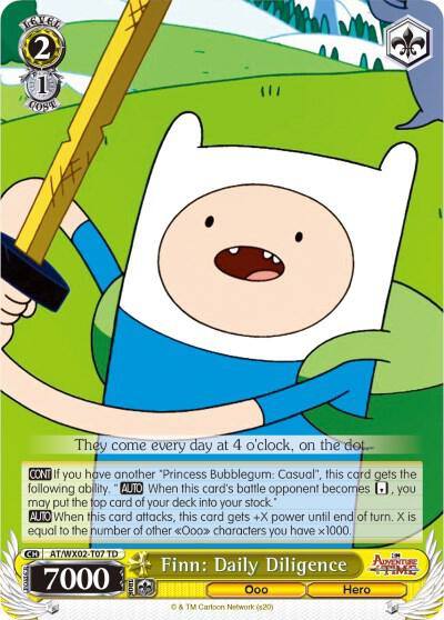 Finn Daily Diligence AT/WX02-T07 TD Adventure Time Card
