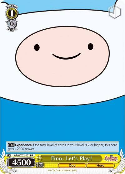 Finn Lets Play AT/WX02-101 PR Adventure Time Card