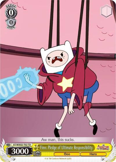 Finn Pledge of Ultimate Responsibility AT/WX02-T02 TD Adventure Time Card