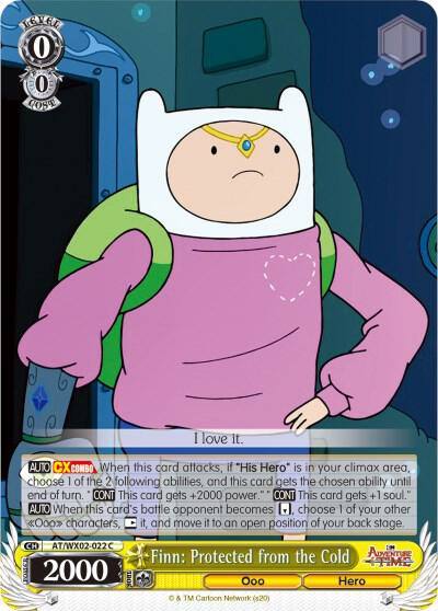 Finn Protected from the Cold AT/WX02-022 C Adventure Time Card