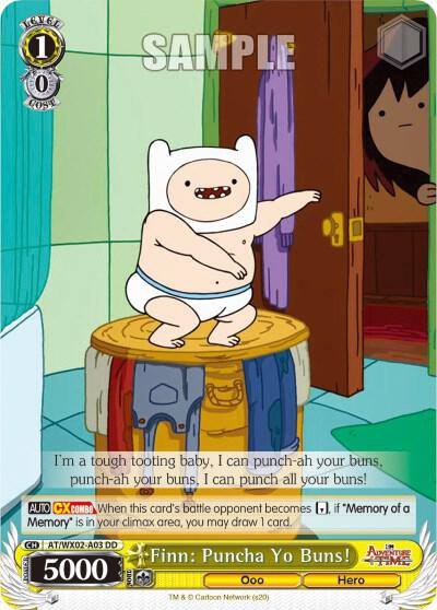 Finn Puncha Yo Buns AT/WX02-A03 Adventure Time Card