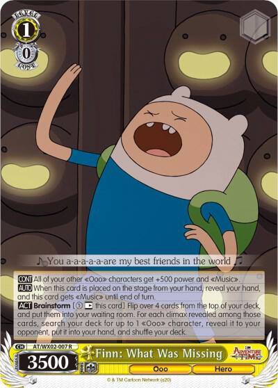 Finn What Was Missing AT/WX02-007 R Adventure Time Card