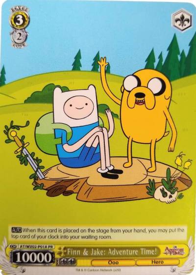 Finn and Jake Adventure Time AT/WX02-P01A PR Adventure Time Card