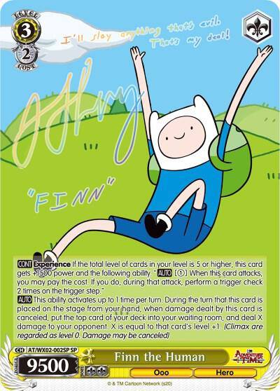 Finn the Human SP AT/WX02-002SP SP Adventure Time Card