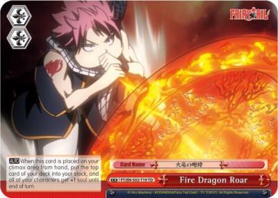 Fire Dragon Roar FT/EN-S02-T19 TD Fairy Tail ver.E Card
