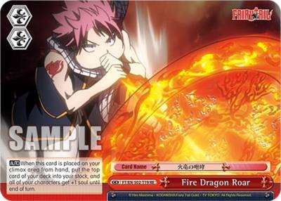 Fire Dragon Roar FT/EN-S02-T19 TD RE Fairy Tail Chronicle Set Card
