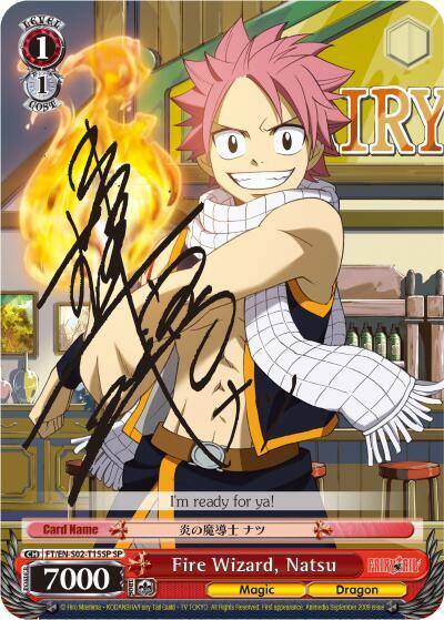 Fire Wizard Natsu SP FT/EN-S02-T15SP SP Fairy Tail ver.E Card
