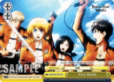 First Battle AOT/S35-TE13 TD Attack on Titan Card