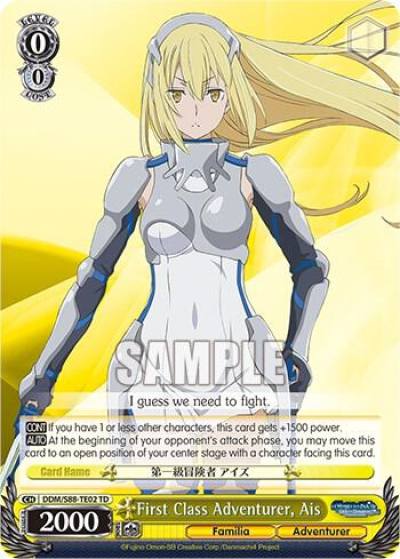 First Class Adventurer Ais DDM/S88-TE02 TD Is it Wrong to Try to Pick Up Girls in a Dungeon? Card
