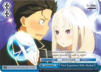 First Experience With Alcohol RZ/S68-E099 CC Re:ZERO Memory Snow Card