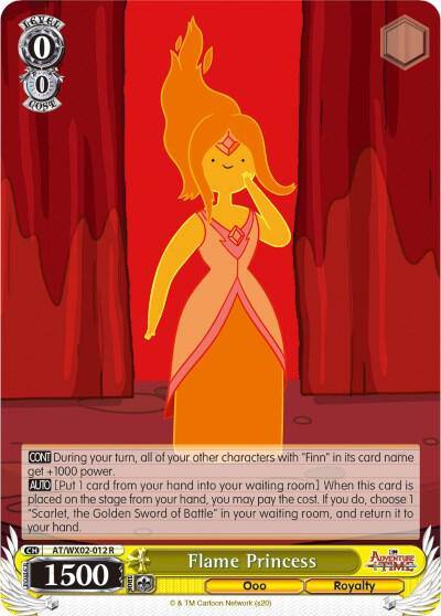 Flame Princess AT/WX02-012 R Adventure Time Card