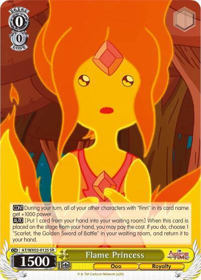 Flame Princess SR AT/WX02-012S SR Adventure Time Card