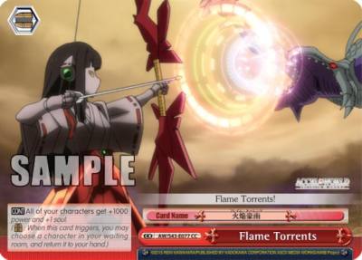 Flame Torrents AW/S43-E077 CC Accel World -Infinite Burst- Card