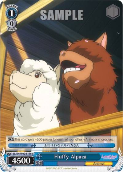 Fluffy Alpaca LL/EN-W02-E156 C Love Live! DX Vol.2 Card