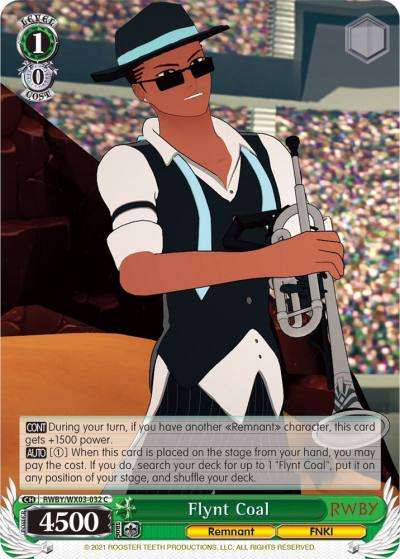 Flynt Coal RWBY/WX03-032 C RWBY Card