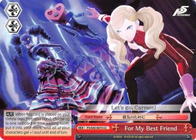 For My Best Friend P5/S45-E073 CC Persona 5 Card