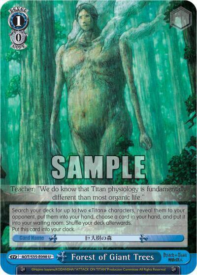 Forest of Giant Trees AOT/S35-E098 U Attack on Titan Card