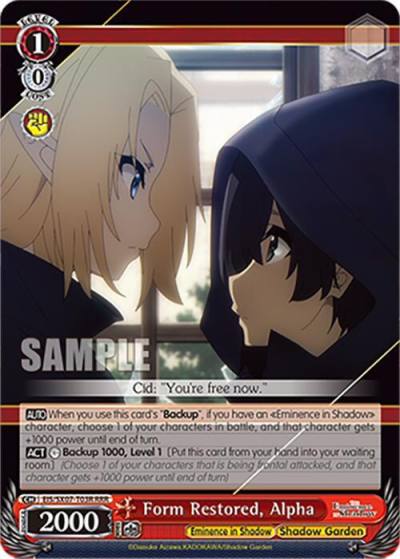 Form Restored Alpha RRR EIS/SX07-T03R The Eminence in Shadow Card
