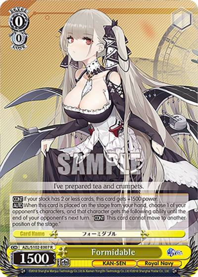 Formidable AZL/S102-E007 R Azur Lane Card