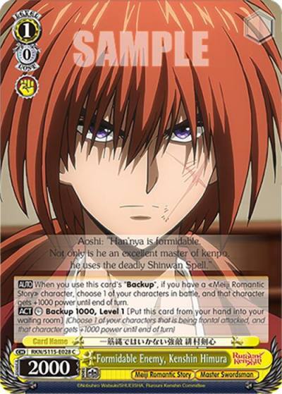 Formidable Enemy Kenshin Himura RKN/S115-E028 C Rurouni Kenshin Card