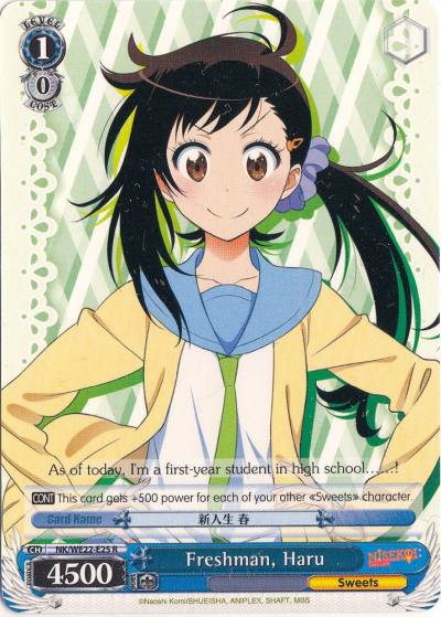 Freshman Haru NK/WE22-E25 NISEKOI Extra Booster Card
