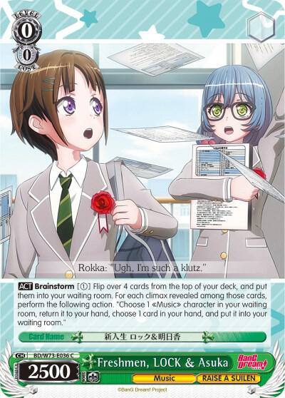 Freshmen LOCK and Asuka BD/W73-E036 C BanG Dream! Vol.2 Card