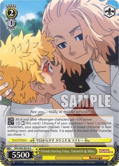 Friends Starting Today Takemichi and Mikey TRV/S92-E016 U Tokyo Revengers Card