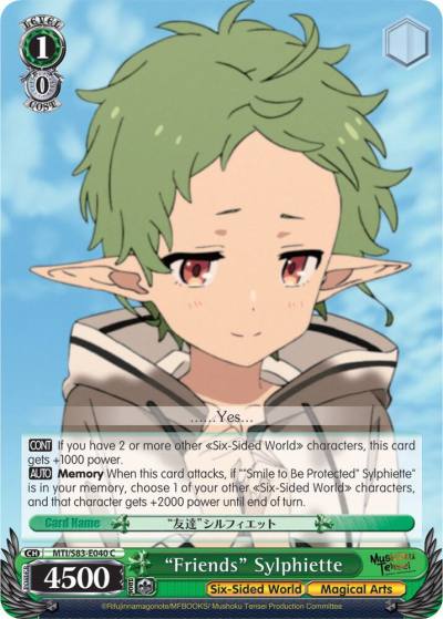 Friends Sylphiette MTI/S83-E040 C Mushoku Tensei: Jobless Reincarnation Card