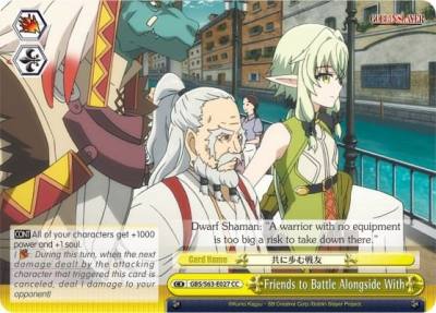 Friends to Battle Alongside With GBS/S63-E027 CC Goblin Slayer Card