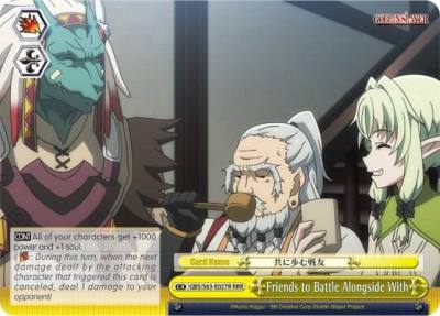 Friends to Battle Alongside With RRR GBS/S63-E027R RRR Goblin Slayer Card