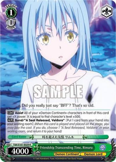 Friendship Transcending Time Rimuru TSK/S101-E029 R That Time I Got Reincarnated as a Slime Vol.3 Card