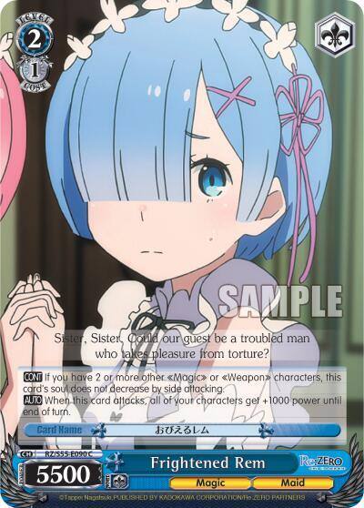 Frightened Rem RZ/S55-E090 C Re:ZERO Vol.2 Card