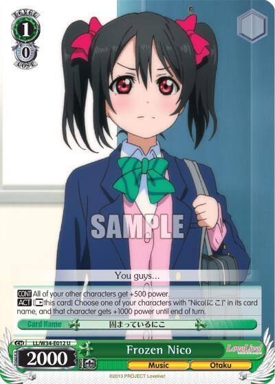 Frozen Nico LL/W34-E012 U Love Live! Vol. 2 Card