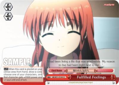 Fulfilled Feelings AB/W31-E104 CC Angel Beats! Re:Edit Card