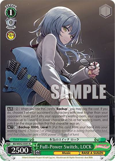 Full Power Switch LOCK BD/WE42-E041 N BanG Dream! Girls Band Party! Countdown Collection Premium Booster Card