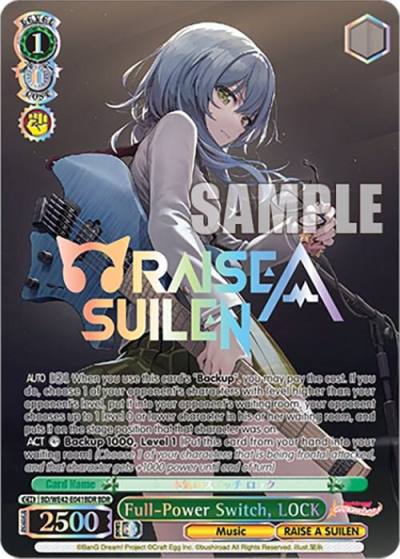 Full Power Switch LOCK BDR BD/WE42-E041BDR BDR BanG Dream! Girls Band Party! Countdown Collection Premium Booster Card