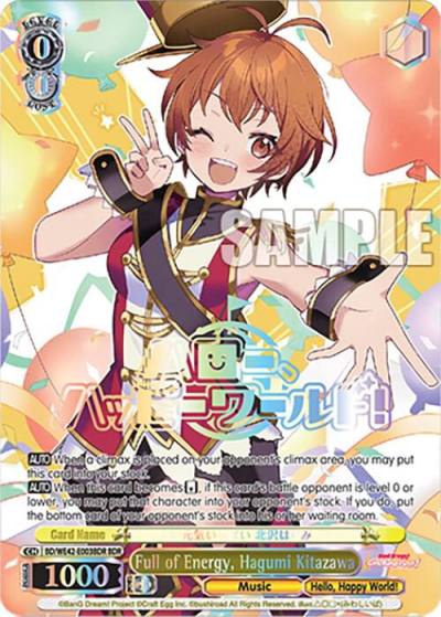 Full of Energy Hagumi Kitazawa BDR BD/WE42-E003BDR BDR BanG Dream! Girls Band Party! Countdown Collection Premium Booster Card