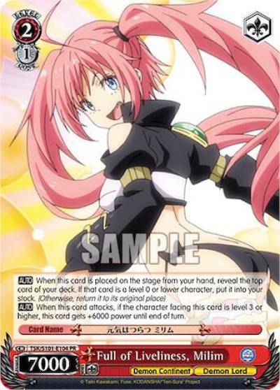 Full of Liveliness Milim TSK/S101-E104 That Time I Got Reincarnated as a Slime Vol.3 Card