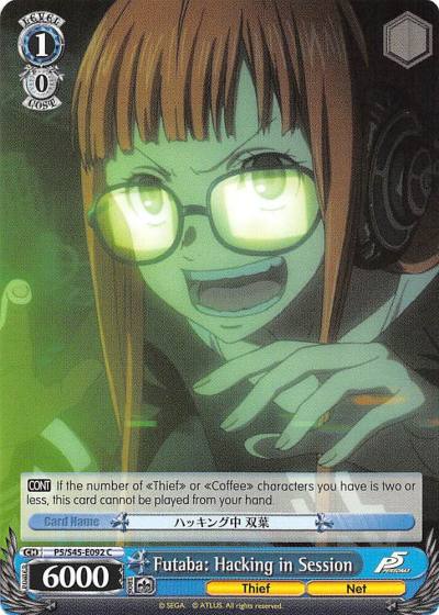 Futaba Hacking in Session P5/S45-E092 C Persona 5 Card